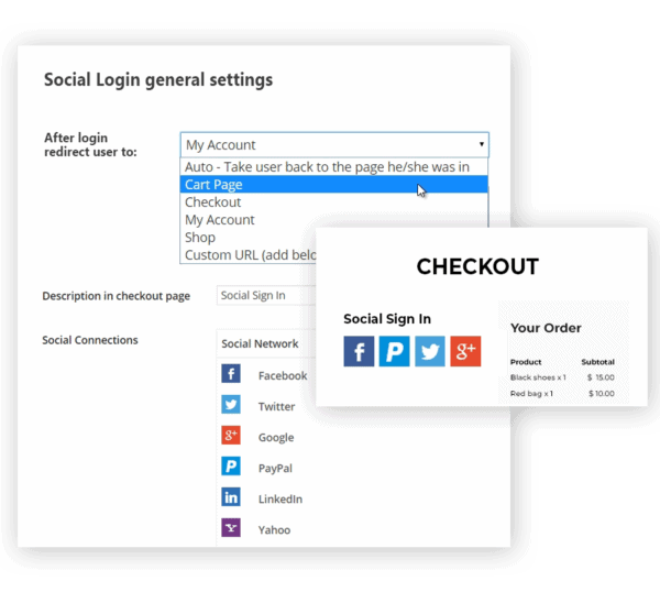 E-Commerce Social Login